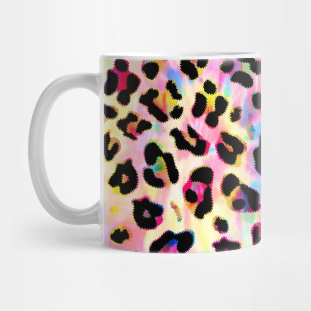 Rainbow Tie Dye Leopard Print by saradaboru